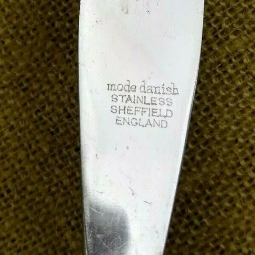 Mode Danish Stainless Sheffield England Carving Knife Mid Century Modern Teak
